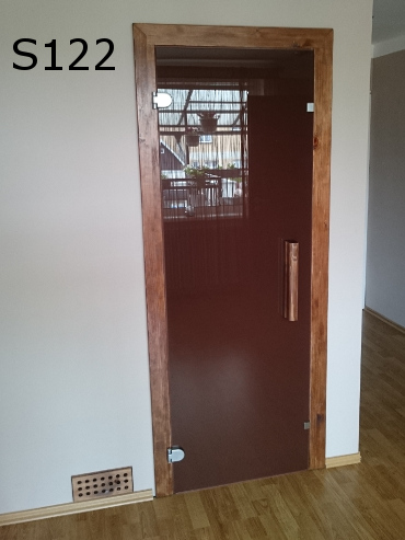 Referencie sklenené dvere do sauny