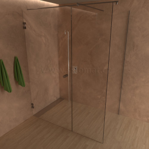 Sprchovací kút SK 16 Sprchové jednokrídlové dvere do niky