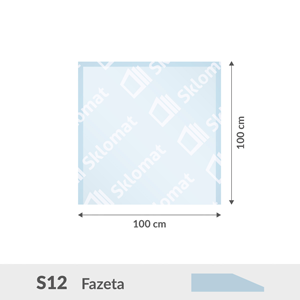 S12 sklo pod kamna 6mm 100 x 100 cm