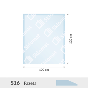 S16 sklo pod kachle 6mm 100 x 120 cm