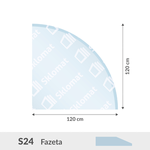 S24 sklo pod kachle 6mm 120 x 120 cm