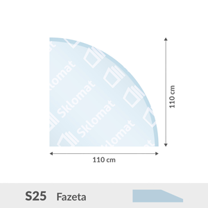 S25 sklo pod kachle 6mm 110 x 110 cm