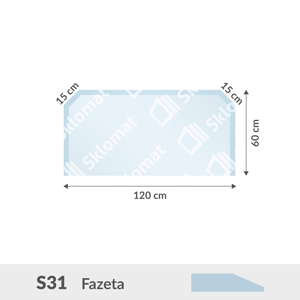 S31 sklo pod kachle 6mm 120 x 60 cm