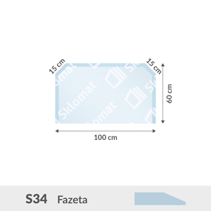 S34 sklo pod kamna 6mm 100 x 60 cm