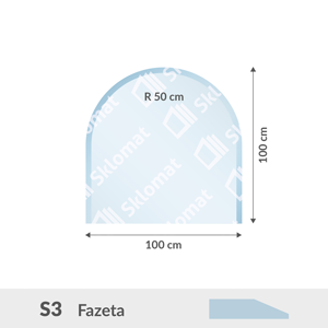 S3 sklo pod kachle 8mm 100 x 100 cm