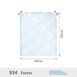 S14 sklo pod kamna 8mm 100 x 120 cm