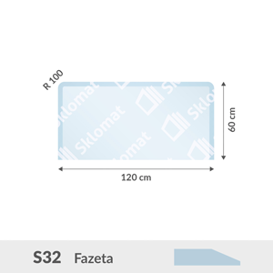 S32 sklo pod kamna 10mm 120 x 60 cm