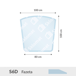 S6D sklo pod kamna 12mm 100 x 100 x 80 cm