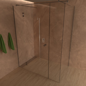 Sprchovací kút SK 17 Sprchové jednokrídlové dvere do niky