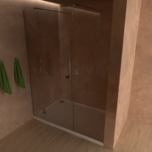 Sprchovací kút SK 05 Sprchové jednokrídlové dvere do niky