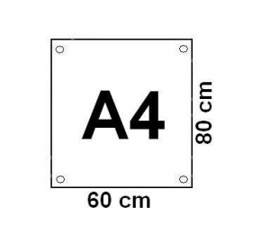 A4 (Zástena za kachle) 6mm dymová 80 x 60 cm brus