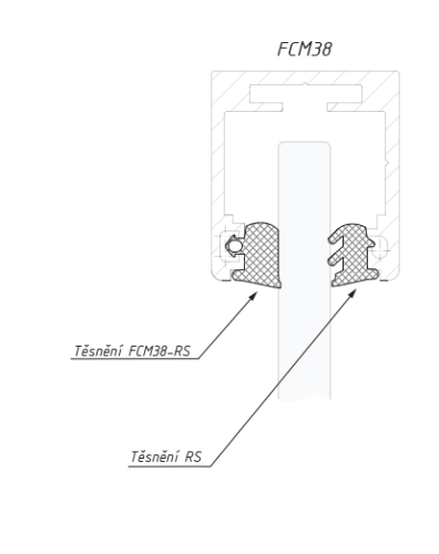 Těsnění k profilům FCM38