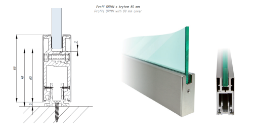 Svěrný montážní profil DRMN-UNI-FIX