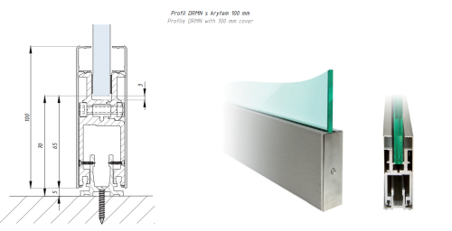 Svěrný montážní profil DRMN-UNI-FIX