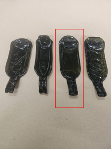 Skleněné servírovací prkénko - varianta 1