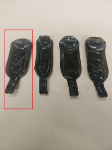 Skleněné servírovací prkénko - varianta 4